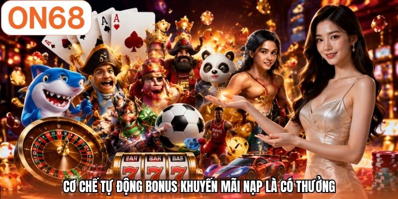 Cơ chế tự động bonus khuyến mãi nạp là có thưởng